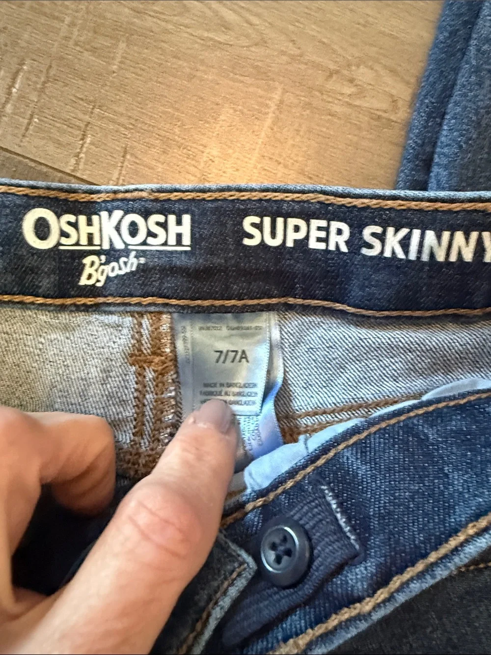 OshKosh B'gosh Girls' Super Skinny Dark Blue Denim Jeans